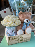 Nacimiento Baby Boy 24 Rosas Importadas