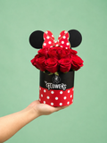 Box Minnie Mouse Floral Box Topper 12 Rosas Importadas