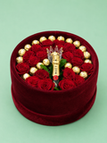 Box Terciopelo Small Elegant Rosas Importadas / Möet / Ferrero Rocher